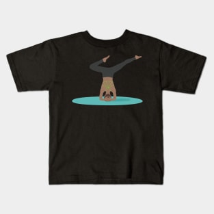 Lady doing yoga Kids T-Shirt